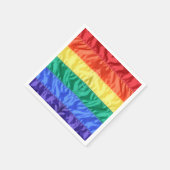 Gay Pride der Regenbogenflagge LGBTQ LGBT Liebe is Serviette (Ecke)