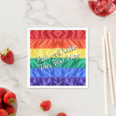 Gay Pride der Regenbogenflagge LGBTQ LGBT Liebe is Serviette (Beispiel)