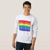 Gay Pride der Regenbogenflagge LGBTQ LGBT Liebe is Sweatshirt (Vorne ganz)