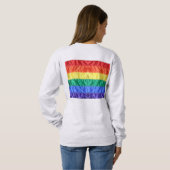 Gay Pride der Regenbogenflagge LGBTQ LGBT Liebe is Sweatshirt (Schwarz voll)