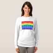 Gay Pride der Regenbogenflagge LGBTQ LGBT Liebe is T-Shirt (Vorne ganz)