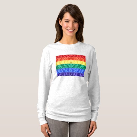 Gay Pride der Regenbogenflagge LGBTQ LGBT Liebe is T-Shirt (Vorne ganz)