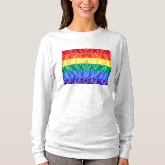 Gay Pride der Regenbogenflagge LGBTQ LGBT Liebe is T-Shirt (Vorderseite)