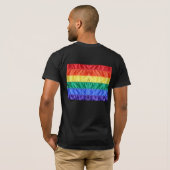 Gay Pride der Regenbogenflagge LGBTQ LGBT Liebe is T-Shirt (Schwarz voll)