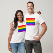 Gay Pride der Regenbogenflagge T-Shirt (Unisex)