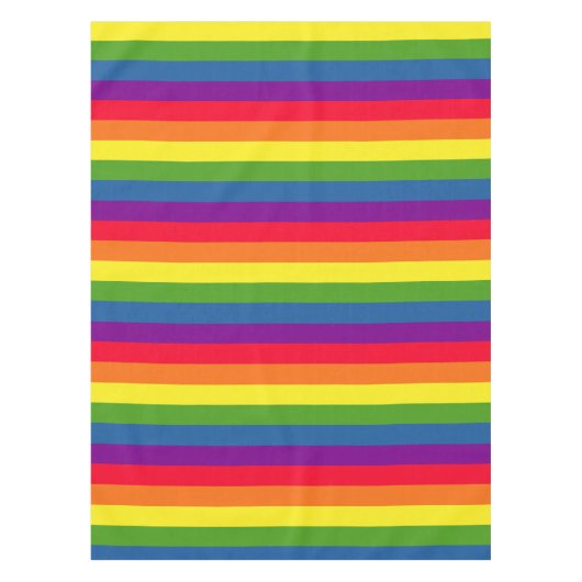 Gay Pride der Regenbogenflagge Tischdecke (Vorderseite)