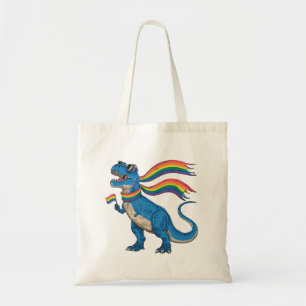 Gay Pride Dino Trex Regenbogen Flag Lgbt Ally Tragetasche
