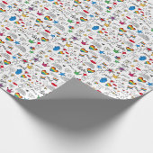 Gay Pride-Doodle-Muster Geschenkpapier (Ecke)