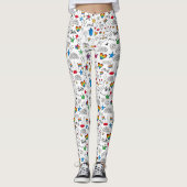 Gay Pride-Doodle-Muster Leggings (Vorderseite)