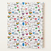 Gay Pride Doodle Muster Planer (Rückseite)