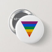 Gay Pride-Dreieck Button (Vorne & Hinten)