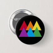 Gay Pride-Dreieck-Button Button (Vorne & Hinten)