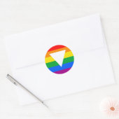 Gay Pride-Dreieck-Design Runder Aufkleber (Umschlag)