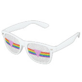 Gay Pride-Dreieck-Design Sonnenbrille (Schrägansicht)