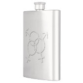 Gay Pride Drink Flask LGBT Liebe Flask Geschenke Flachmann (Links)
