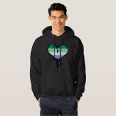 Gay Pride Driving Heart Hoodie (Vorne ganz)