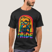 Gay Pride Duck LGBT Cute Duck Rainbow LGBT Gay All T-Shirt (Vorderseite)