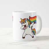 Gay Pride Einfärben mit Fahne Jumbo-Tasse (Vorderseite Rechts)