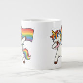 Gay Pride Einfärben mit Fahne Jumbo-Tasse (Vorderseite)