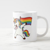 Gay Pride Einfärben mit Fahne Jumbo-Tasse (Rechts)