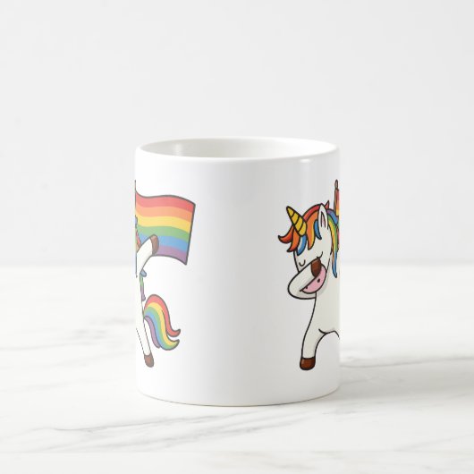 Gay Pride Einfärben mit Fahne Kaffeetasse (Mittel)