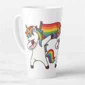 Gay Pride Einfärben mit Fahne Milchtasse (Linke Ecke)