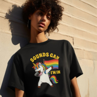 Gay Pride Einfärben mit Fahne T-Shirt