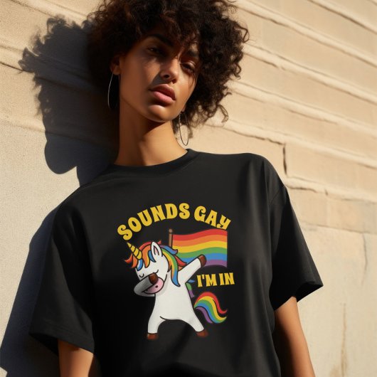Gay Pride Einfärben mit Fahne T-Shirt