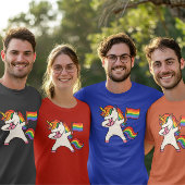 Gay Pride Einfärben mit Fahne T-Shirt