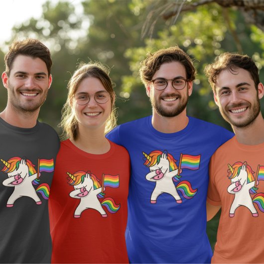 Gay Pride Einfärben mit Fahne T-Shirt