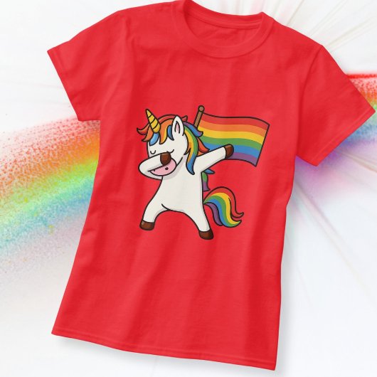 Gay Pride Einfärben mit Fahne T-Shirt