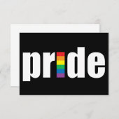 Gay Pride Einladung (Vorne/Hinten)