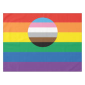 Gay Pride-Einschließungsflagge Tischdecke (Vorderseite (Horizontal))