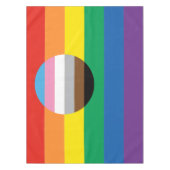 Gay Pride-Einschließungsflagge Tischdecke (Vorderseite)