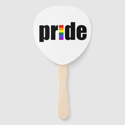 Gay Pride Fächer (Rückseite)