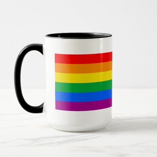 Gay Pride-Fahne Kaffee-Tasse Tasse (Links)