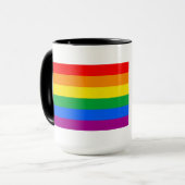 Gay Pride-Fahne Kaffee-Tasse Tasse (Vorderseite Links)