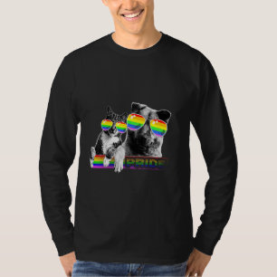 Gay Pride-Fahne-Sonnenbrille für Hunde und Katzen T-Shirt