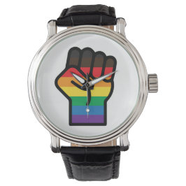 Gay Pride Faust Armbanduhr