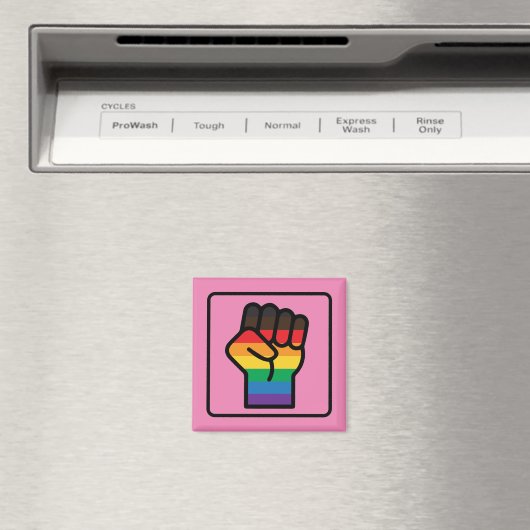 Gay Pride Faust Magnet (In Situ (Geschirrspüler))