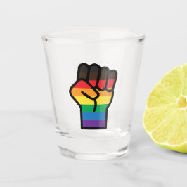 Gay Pride Faust Schnapsglas