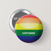 Gay Pride fertigen besonders an Button (Vorne & Hinten)