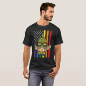 Gay Pride Fish US Rainbow Flag Lgbt Patriotic Men T-Shirt (Vorne ganz)