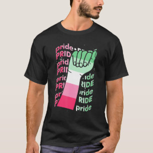 Gay Pride Fist Abrosexual Flag Prith Month Lgbt Ab T-Shirt