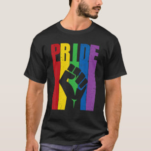 Gay Pride Fist Lgbt Rainbow Lgbtq Lesbian Pride Mo T-Shirt