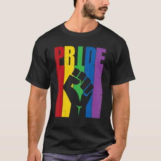 Gay Pride Fist Lgbt Rainbow Lgbtq Lesbian Pride Mo T-Shirt (Vorderseite)