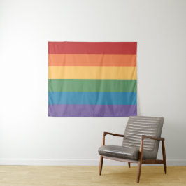 Gay Pride Flag 50 x 60 gehedert Wandteppich
