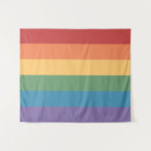 Gay Pride Flag 50 x 60 gehedert Wandteppich (Vorderseite (Horizontal))