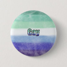 Gay pride flag badge 