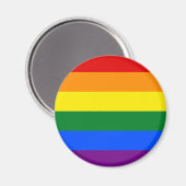 Gay Pride-Flag-Design Magnet (Vorderseite/Rückseite)